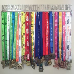 My medal hanger from some of my favourite races